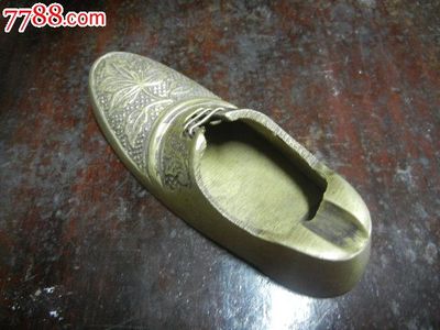 铜质鞋形文玩笔洗-价格:350元-se25369951-铜杂件-零售-中国收藏热线