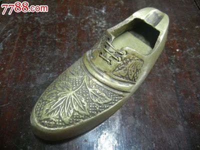 铜质鞋形文玩笔洗-价格:350元-se25369951-铜杂件-零售-中国收藏热线